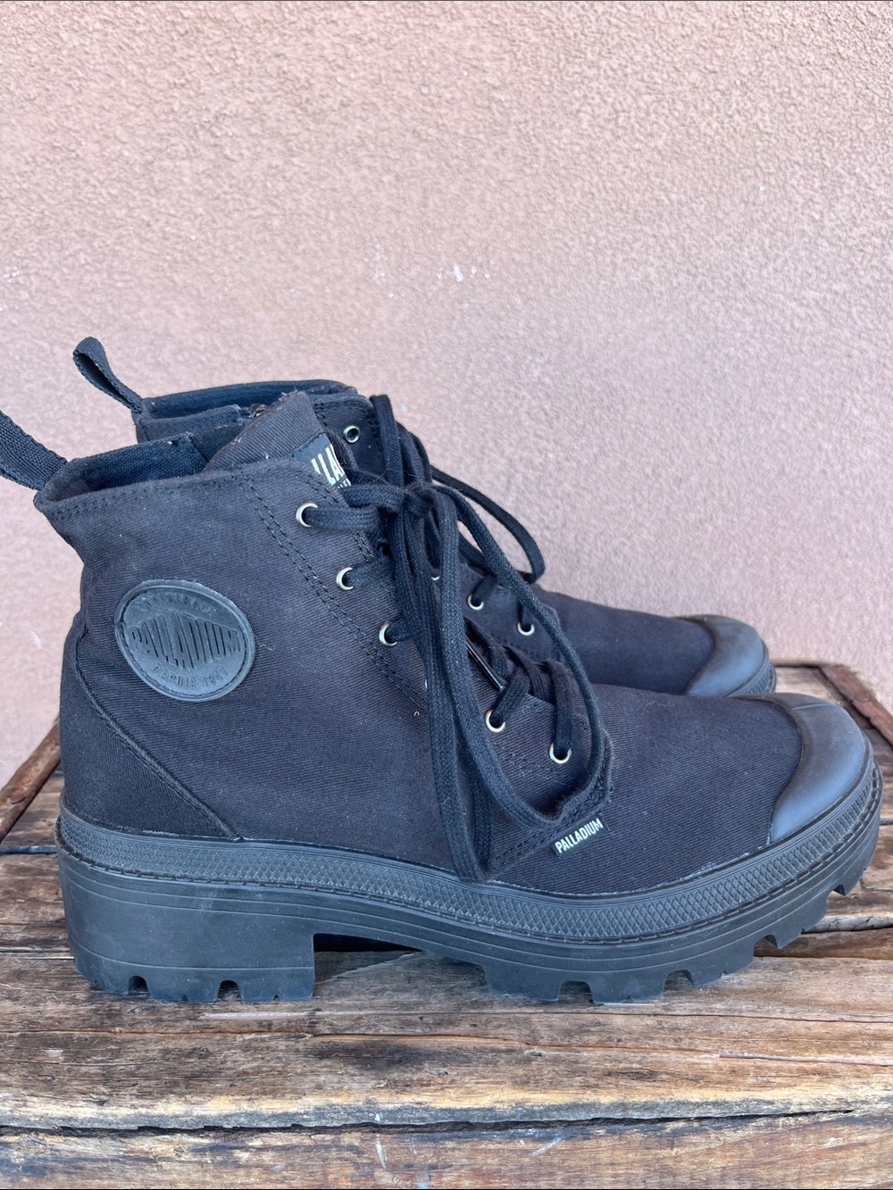 Palladium pallabase twill combat boot